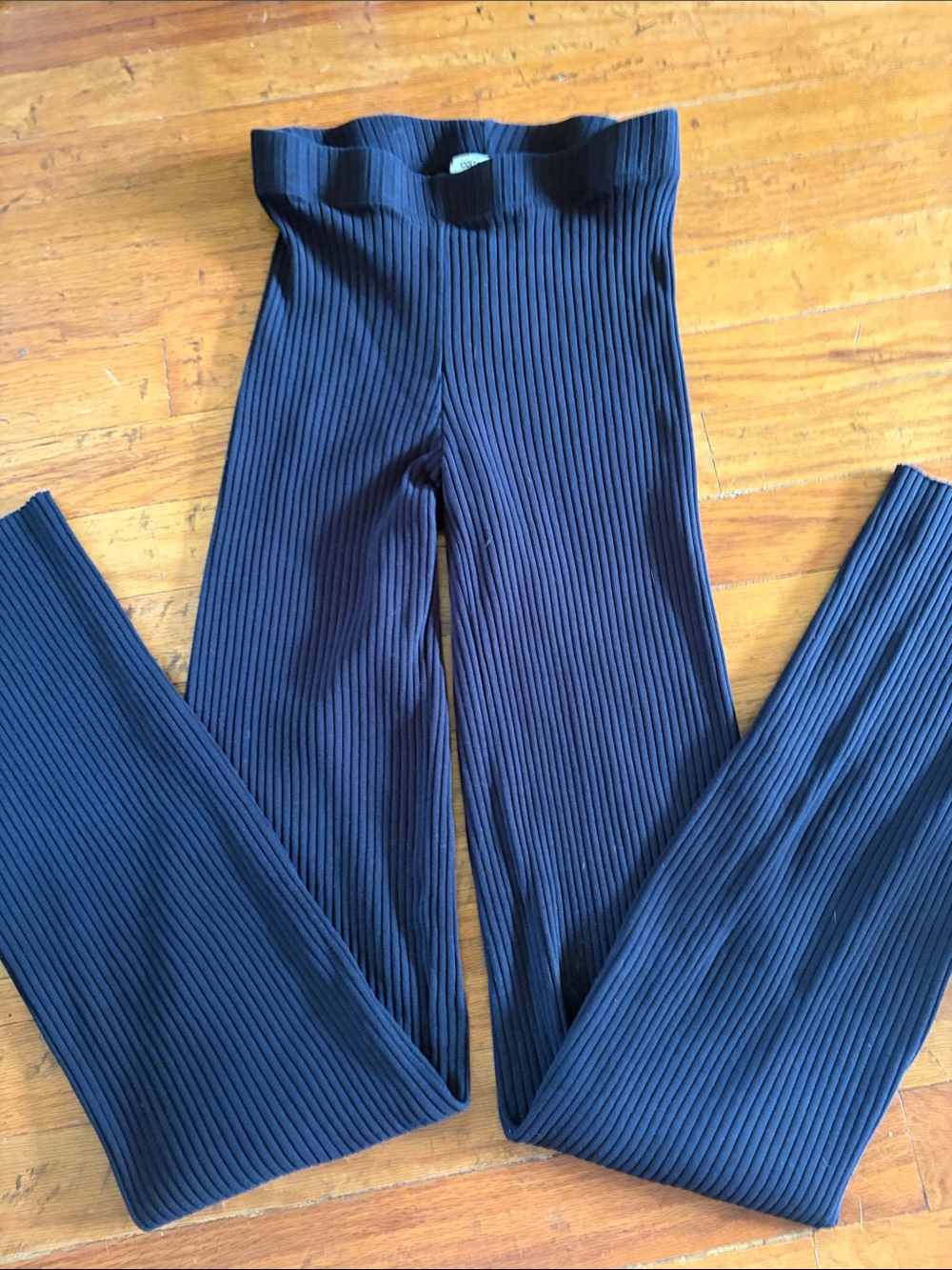 Ribbed High-Waist Pants